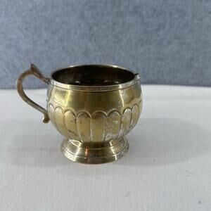 Gold Toned Mixed Metal Vase or Creamer cup Cottagecore French Country Planter